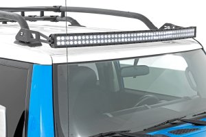 Toyota FJ Cruiser LED Light Kit - Rough Country - 50 Inch Curved Dual Row - Black - '07-'14